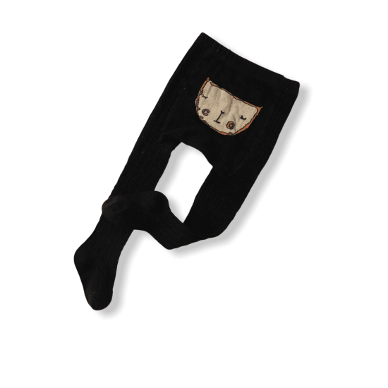 Baby Animal Knitted Pantyhose - Black Baby Animal Knitted Pantyhose - Black