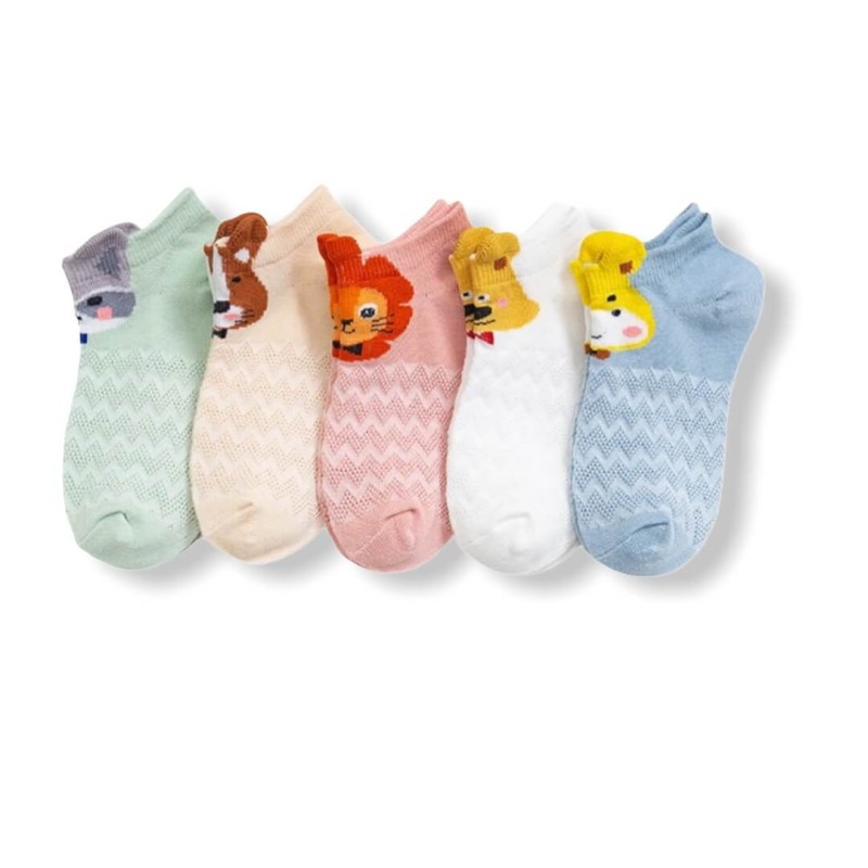 Baby Animal Socks - 5 Pack