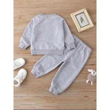 Baby Bear Casual Outfit - Grey