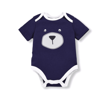 Baby Bear Romper - Royal Blue