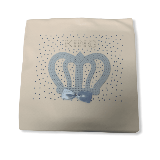 Baby Blanket King White/Blue