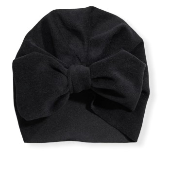 Baby Bowknot Hat - Black