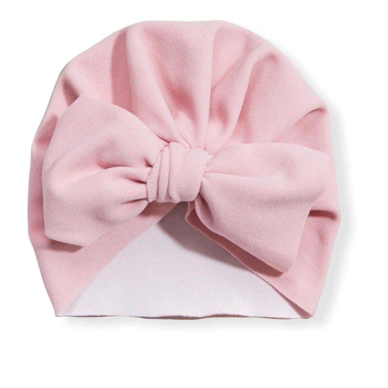 Baby Bowknot Hat - Light Pink