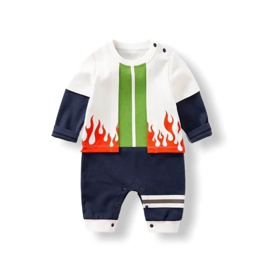 Baby Boy Jumpsuit - Flames- Multi Color Baby Boy Jumpsuit - Flames- Multi Color