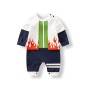 Baby Boy Jumpsuit - Flames- Multi Color