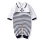 Baby Boy Sailor Knitted  Jumpsuit - White