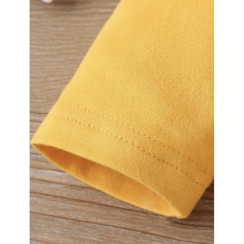 Baby Boy Set Letter Birds - Yellow