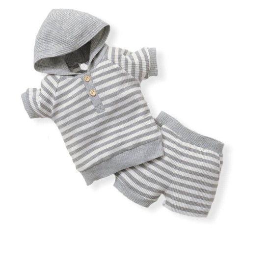 Baby Casual Ribbed Set - Grey Baby Casual Ribbed Set - Grey
