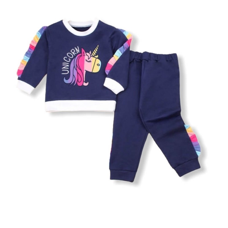 Baby Casual Set Unicorn - Blue