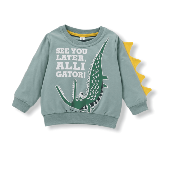 Baby Dinosaurs 3D Pullover - Green Baby Dinosaurs 3D Pullover - Green