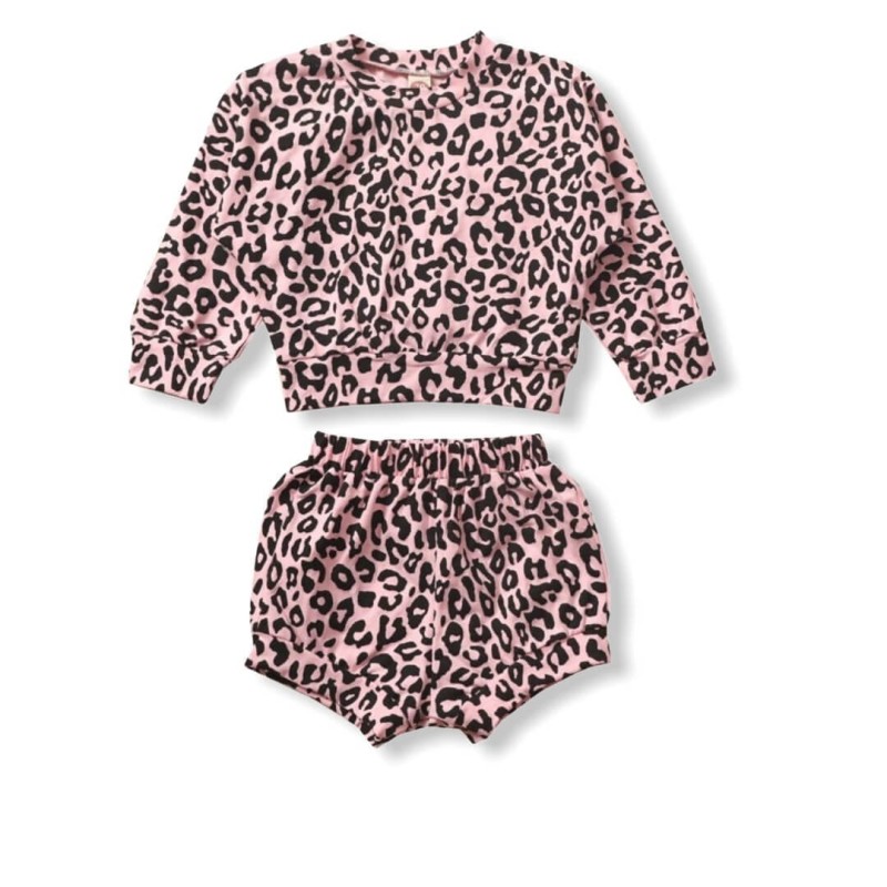 Baby Girl Animal Print Set - Pink