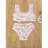 Baby Girl Bikini Unicorn Rainbow - Pink