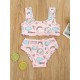 Baby Girl Bikini Unicorn Rainbow - Pink Baby Girl Bikini Unicorn Rainbow - Pink