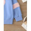 Baby Girl Casual Set Sweetshirt - Pale Blue