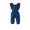Baby Girl Denim Jumpsuit - Blue