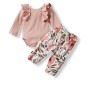 Baby Girl Floral Ruffled Set - Pink