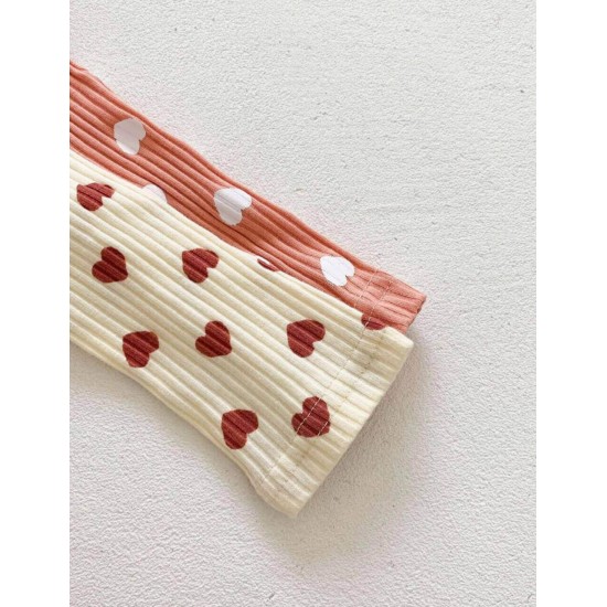 Baby Girl Heart Romper - Pink Baby Girl Heart Romper - Pink