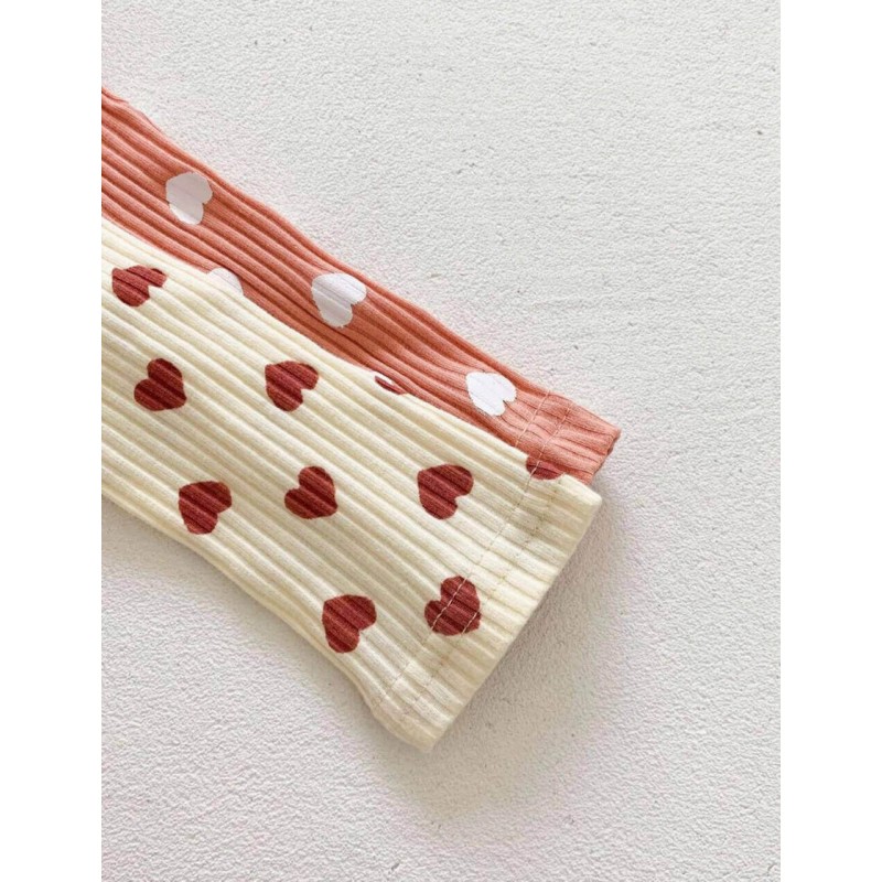 Baby Girl Heart Romper - Pink