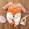 Baby Girl Jumpsuit Fox - Orange