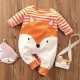 Baby Girl Jumpsuit Fox - Orange Baby Girl Jumpsuit Fox - Orange