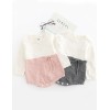 Baby Girl Knitted Bodysuit Onesie Pink