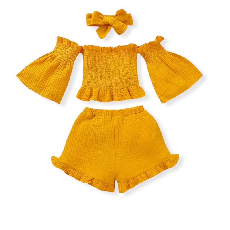 Baby/Girl Set 3 Pcs - Yellow