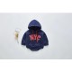 Baby Hooded Jumpsuit NYC - D.Blue
