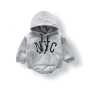Baby Hooded Jumpsuit NYC - Grey