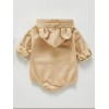 Baby Hoodie Jumpsuit - Beige