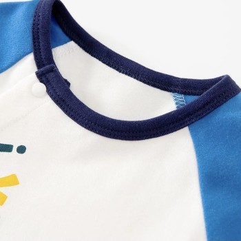 Baby Jumpsuit 3D Dino - White/Blue