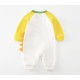 Baby Jumpsuit 3D Dino - White/Yellow Baby Jumpsuit 3D Dino - White/Yellow