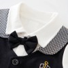 Baby Jumpsuit Bowknot Gentleman - Total Black