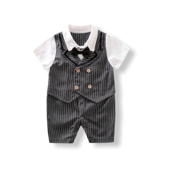 Baby Jumpsuit Costume Striped - Grey