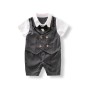 Baby Jumpsuit Costume Striped - Grey