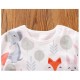 Baby Jumpsuit Jungle Fox - White Baby Jumpsuit Jungle Fox - White