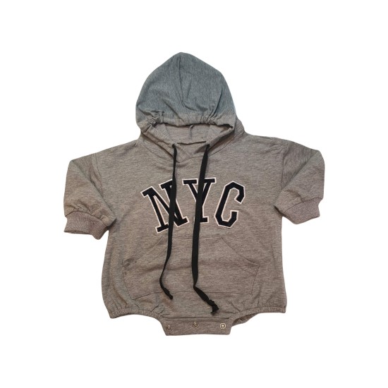 Baby Jumpsuit NYC Spring - Grey