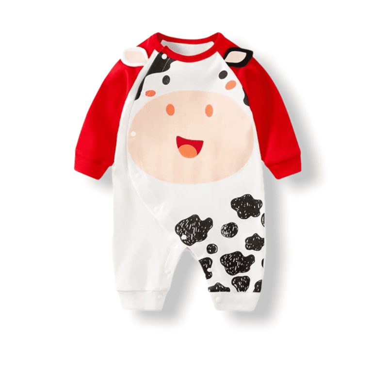 Baby Jumpsuit Sweet Cow Red