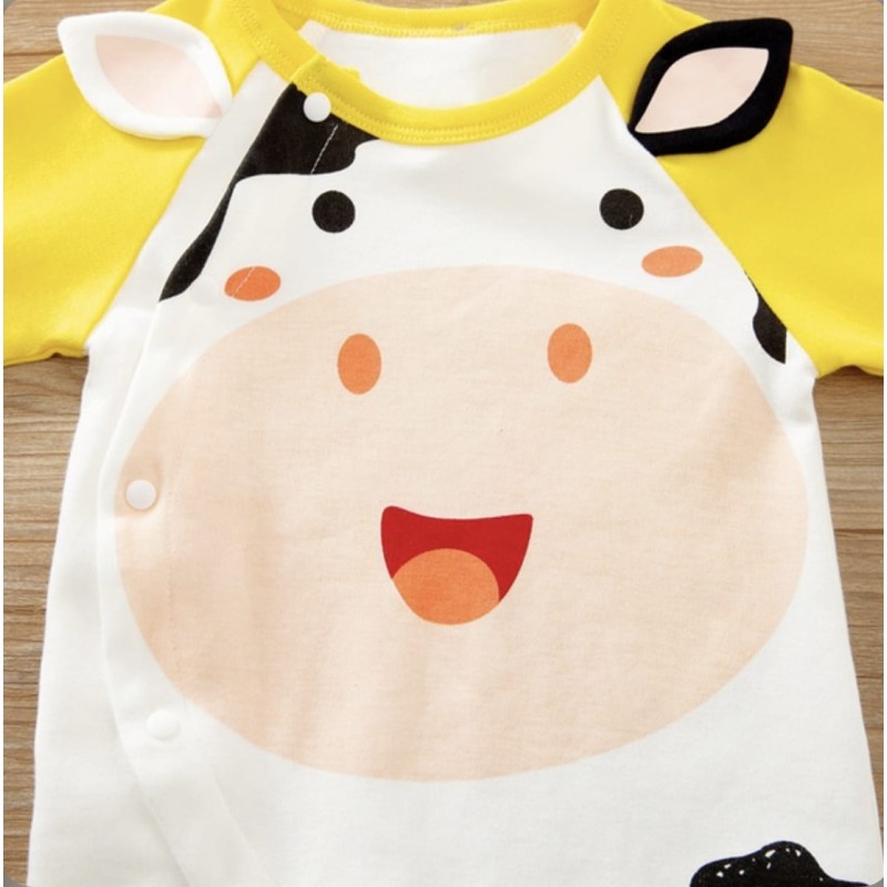 Baby Jumpsuit Sweet Cow - Yellow
