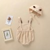 Baby Loose Unisex Jumpsuit Bear - Brown