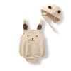 Baby Loose Unisex Jumpsuit Bear - Brown