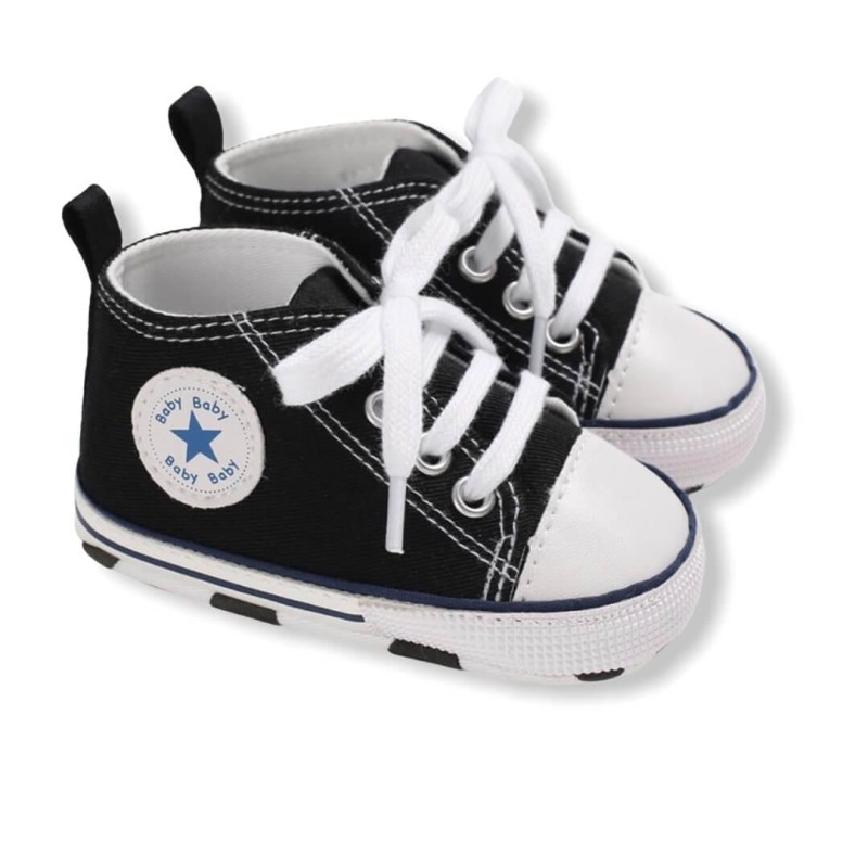 Baby Pre Walker Shoes Baby Star - Black