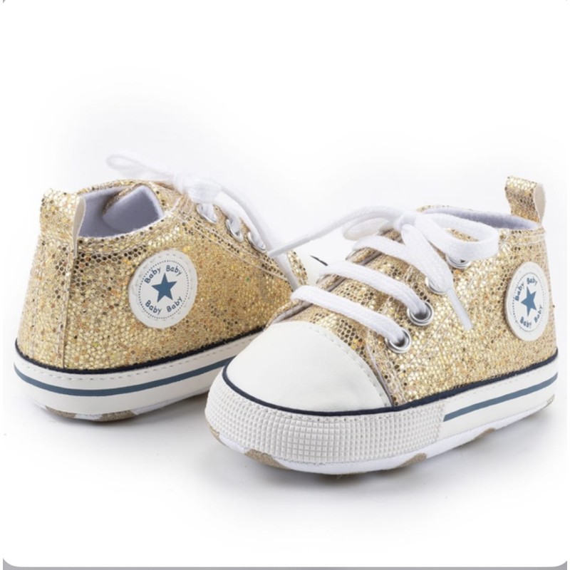 Baby Pre Walker Shoes Baby Star Gold
