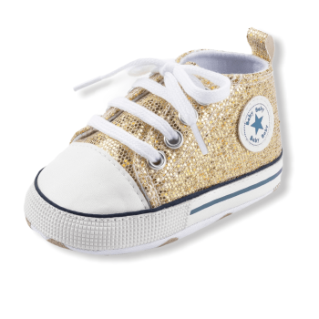 Baby Pre Walker Shoes "Baby Star" Gold