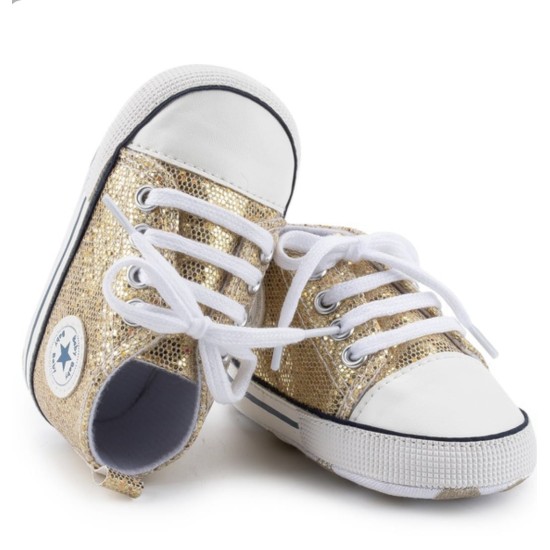 Baby Pre Walker Shoes Baby Star Gold Baby Pre Walker Shoes Baby Star Gold