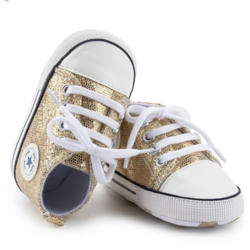 Baby Pre Walker Shoes Baby Star Gold