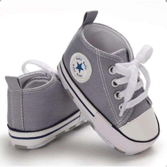 Baby Pre Walker Shoes Baby Star - Grey
