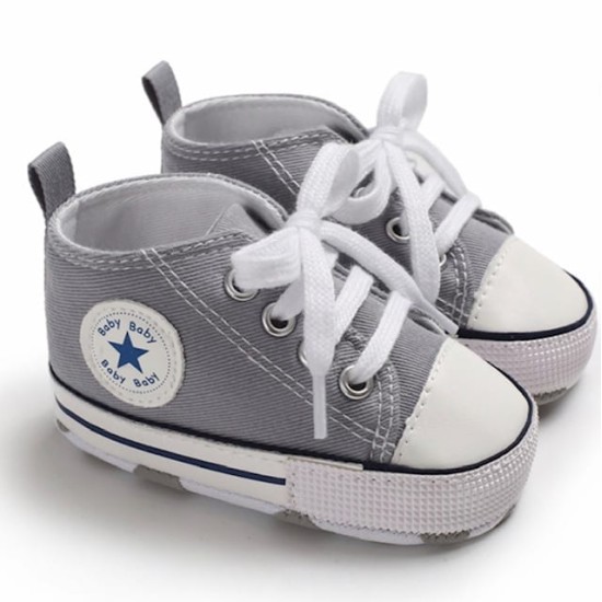 Baby Pre Walker Shoes Baby Star - Grey