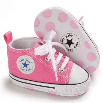 Baby Pre Walker Shoes "Baby Star"  Pink
