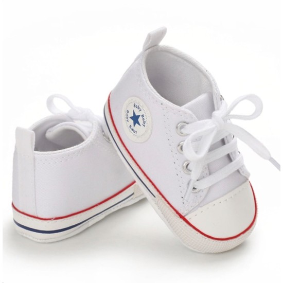 Baby Pre Walker Shoes Baby Star White/Red Baby Pre Walker Shoes Baby Star White/Red