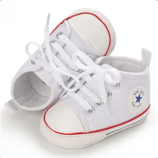 Baby Pre Walker Shoes Baby Star White/Red Baby Pre Walker Shoes Baby Star White/Red